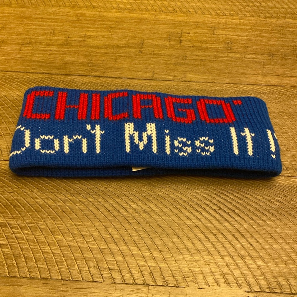 Vintage Ski Headband - “Chicago Don’t Miss It”